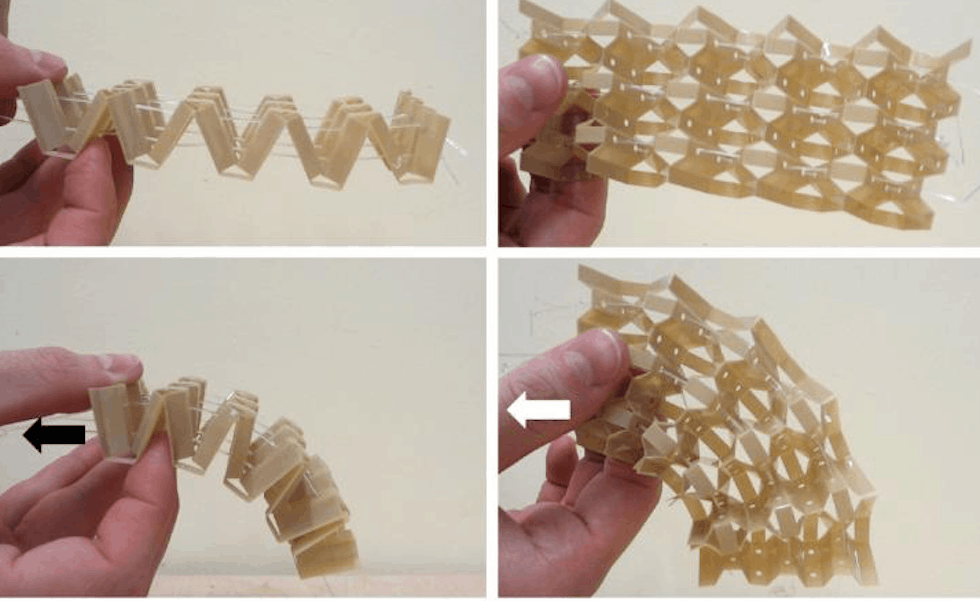 Kirigami Technique Enables Shape-changing Metamaterial